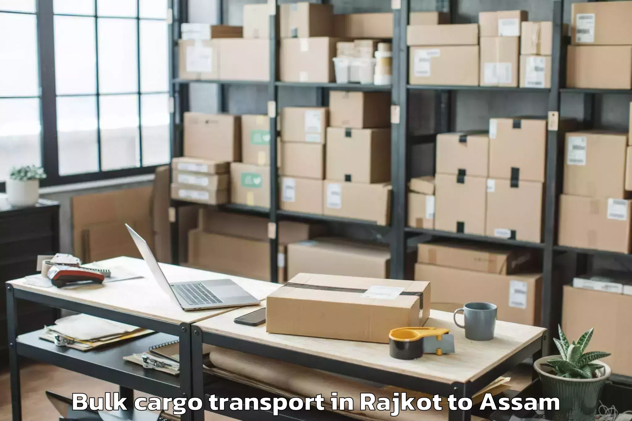 Top Rajkot to Bongaigaon Bulk Cargo Transport Available